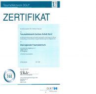 Zertifikat TraumaNetzwerk Sachen Anhalt Nord 24.10.2017